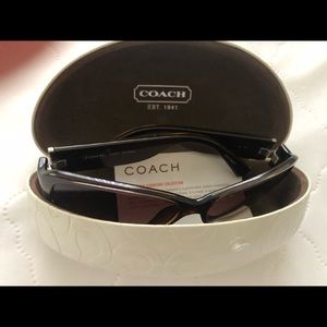 Coach sunglasses and white case